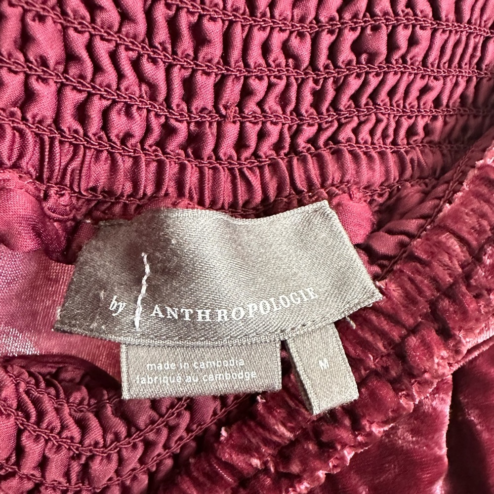 Anthropologie velvet harem pants - Picture 2 of 2
